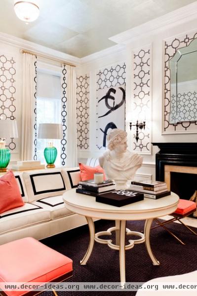 Tobi Fairley Interior - eclectic - living room - new york