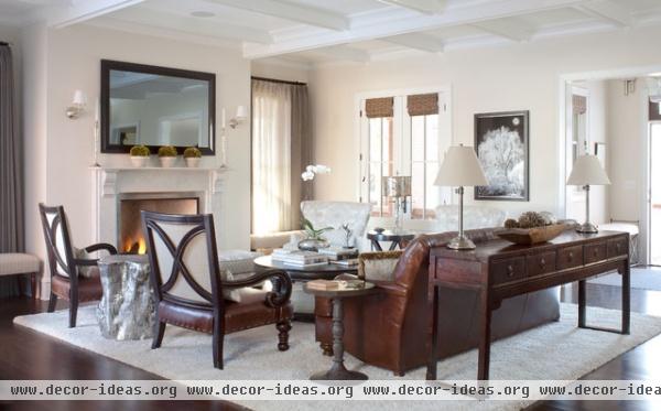 Chalet Interiors - traditional - living room - denver