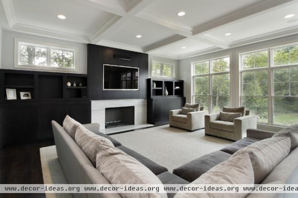 Oxford Development - contemporary - family room - chicago