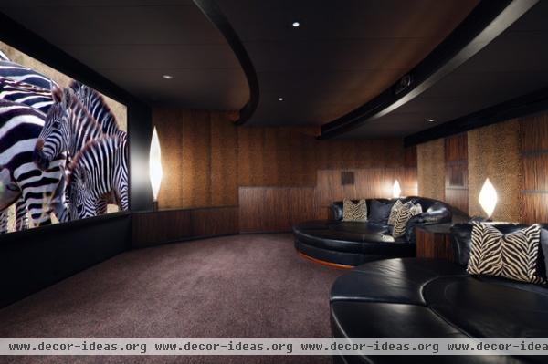 Palm Desert Theater - contemporary - media room - other metro