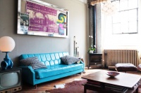 My Houzz: Vintage finds in funky Montreal artists' loft - eclectic - living room - montreal