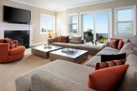 Telling Resident living room relooking express - modern - family room - orange county