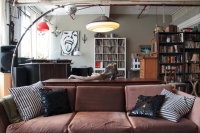 My Houzz: Vintage finds in funky Montreal artists' loft - eclectic - living room - montreal