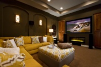 Jimmy Jacobs Custom Homes - Vintage Oaks - contemporary - media room - austin