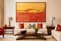 Designer/ Architectural Gallery - contemporary - living room - charlotte