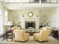 Country Houses - traditional - living room - new york