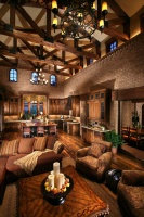 Celebrity Custom Homes - mediterranean - living room - denver