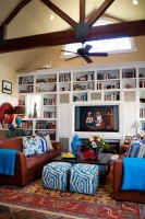 Colorful Ranch - eclectic - family room - los angeles