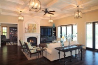 Bayshore Estates Custom Home - mediterranean - living room - tampa