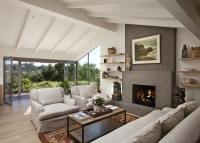 Las Canoas Remodel Nano Doors Open - contemporary - living room - santa barbara