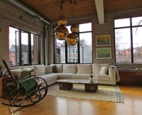 Industrial Loft - contemporary - living room - toronto