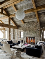 Rustic Redux - modern - living room - jackson