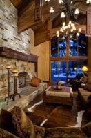 Custom Lodge Home in Caldera Springs - traditional - living room - other metro