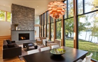 Farquar Lake Residence - modern - living room - minneapolis