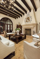 Lake Conroe Spanish - mediterranean - living room - austin