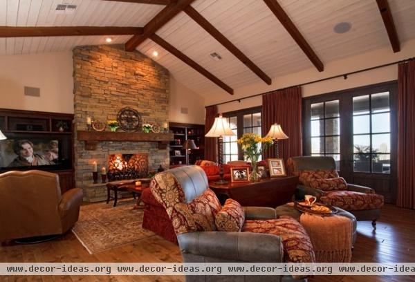 Great Room, warm colors... - traditional - family room - phoenix