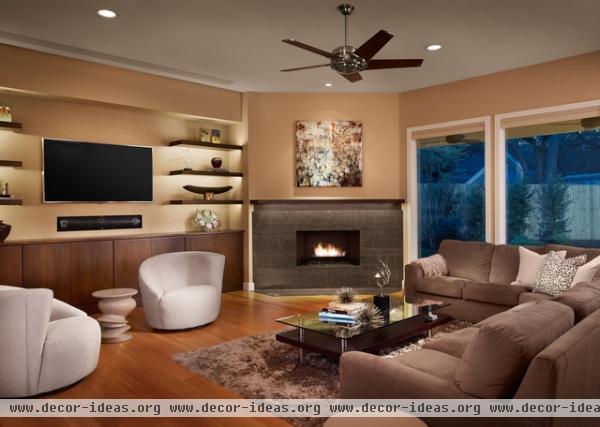 Northwest Hills Remodel - contemporary - family room - austin