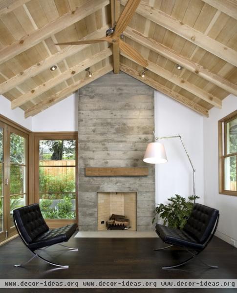 Custom Agrarian Style Residence - eclectic - living room - san francisco