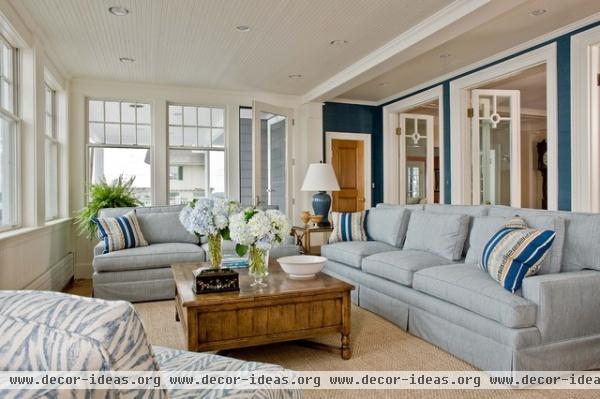 Marblehead House - traditional - family room - boston