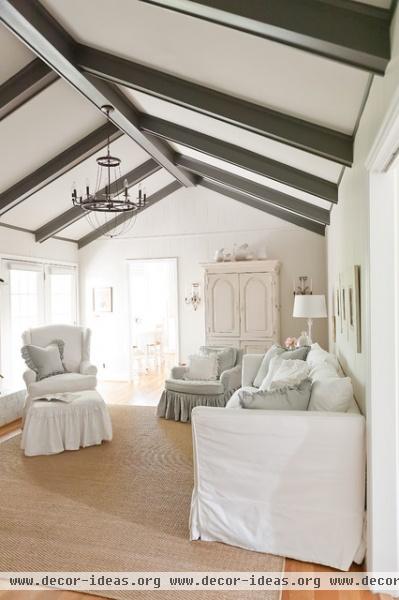 Belgian Chic in a 1970's Ranch - traditional - living room - nashville