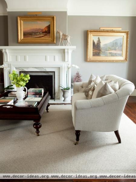 Presidio Heights Pied-à-terre - traditional - living room - san francisco