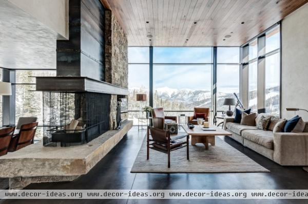 Mountain Modern - contemporary - living room - other metro