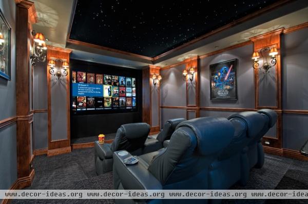 Orion Theater - contemporary - media room - sacramento