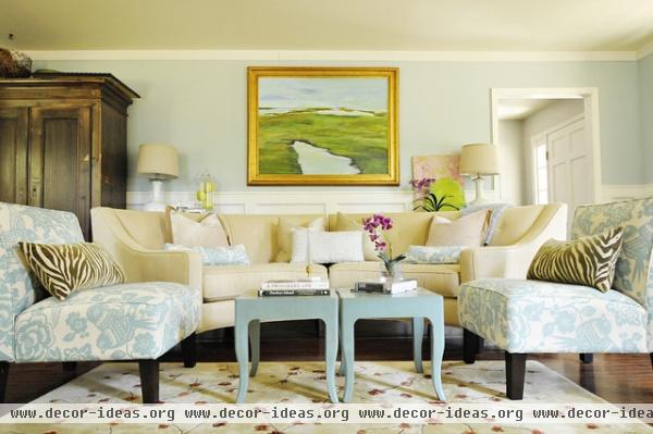 Contemporary Beach Living Room - traditional - living room - charleston