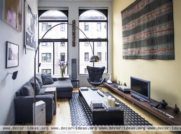 greenwich village loft living room - modern - living room - new york