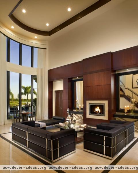 Adelson - contemporary - living room - detroit