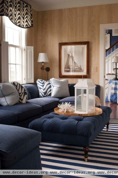 Nantucket Summer Home - traditional - family room - boston