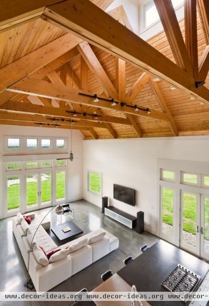 Berkshire Country House, Upstate New York - contemporary - living room - new york