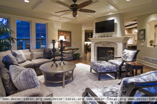 Spur Road - Edina, MN - traditional - family room - minneapolis