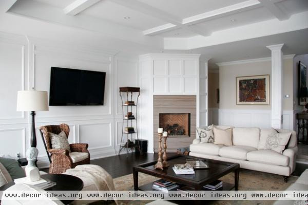 Barrie Residence - traditional - family room - toronto