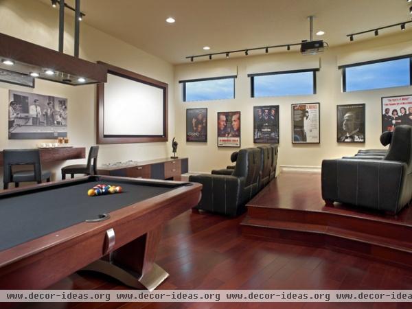 Adelson - contemporary - media room - detroit