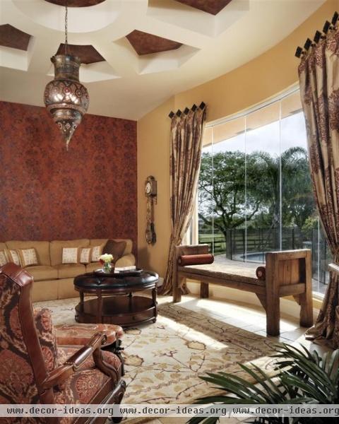 Morroccan Living Room - mediterranean - living room - miami