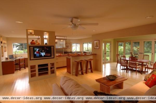 Koolau Retreat - asian - family room - hawaii