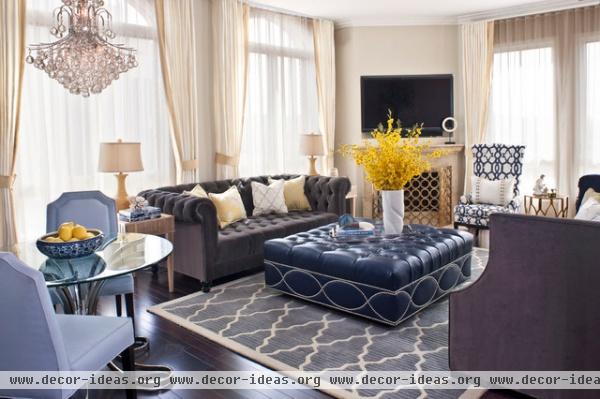 Transitional Design - contemporary - living room - los angeles