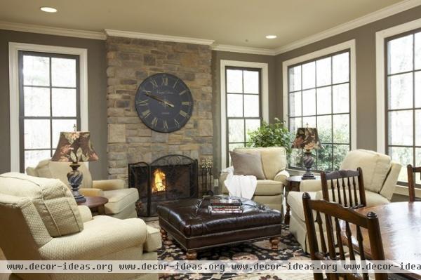 Gathering Place - traditional - family room - birmingham