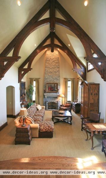 Custom Designed Private Residence - traditional - family room - little rock