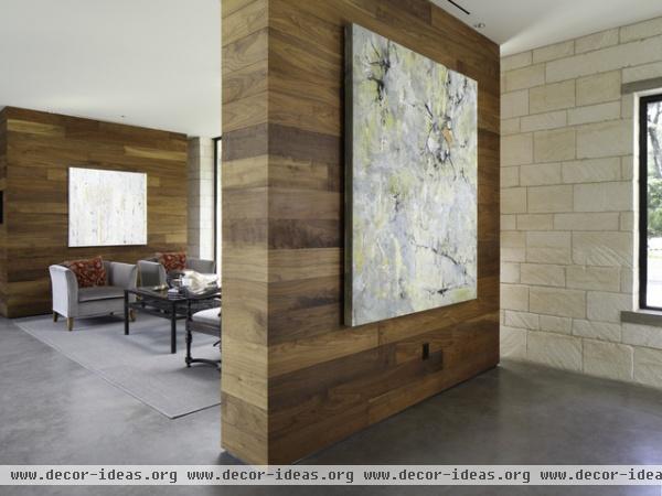 Hill Country Residence - contemporary - living room - austin