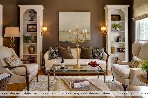 McCroskey Interiors - traditional - family room - kansas city