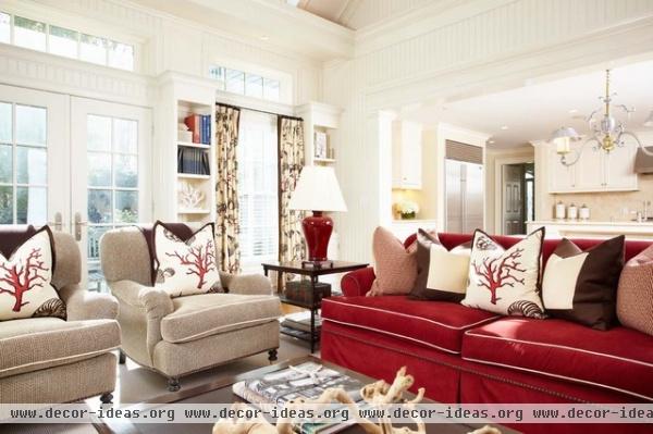 Greenfield Hill Residence - traditional - family room - new york