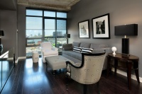 Janet Williams Interiors condo design - contemporary - living room - toronto