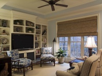 Coastal Den - eclectic - family room - charlotte