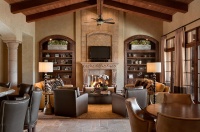 Refined European Estate - traditional - living room - phoenix