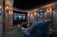 Orion Theater - contemporary - media room - sacramento