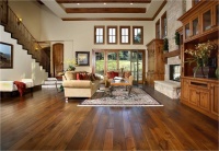 Los Altos Hills - Rustic Hickory - traditional - living room - san francisco