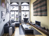 greenwich village loft living room - modern - living room - new york