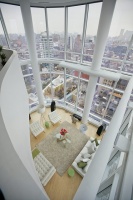 Chelsea Duplex Penthouse - modern - living room - new york